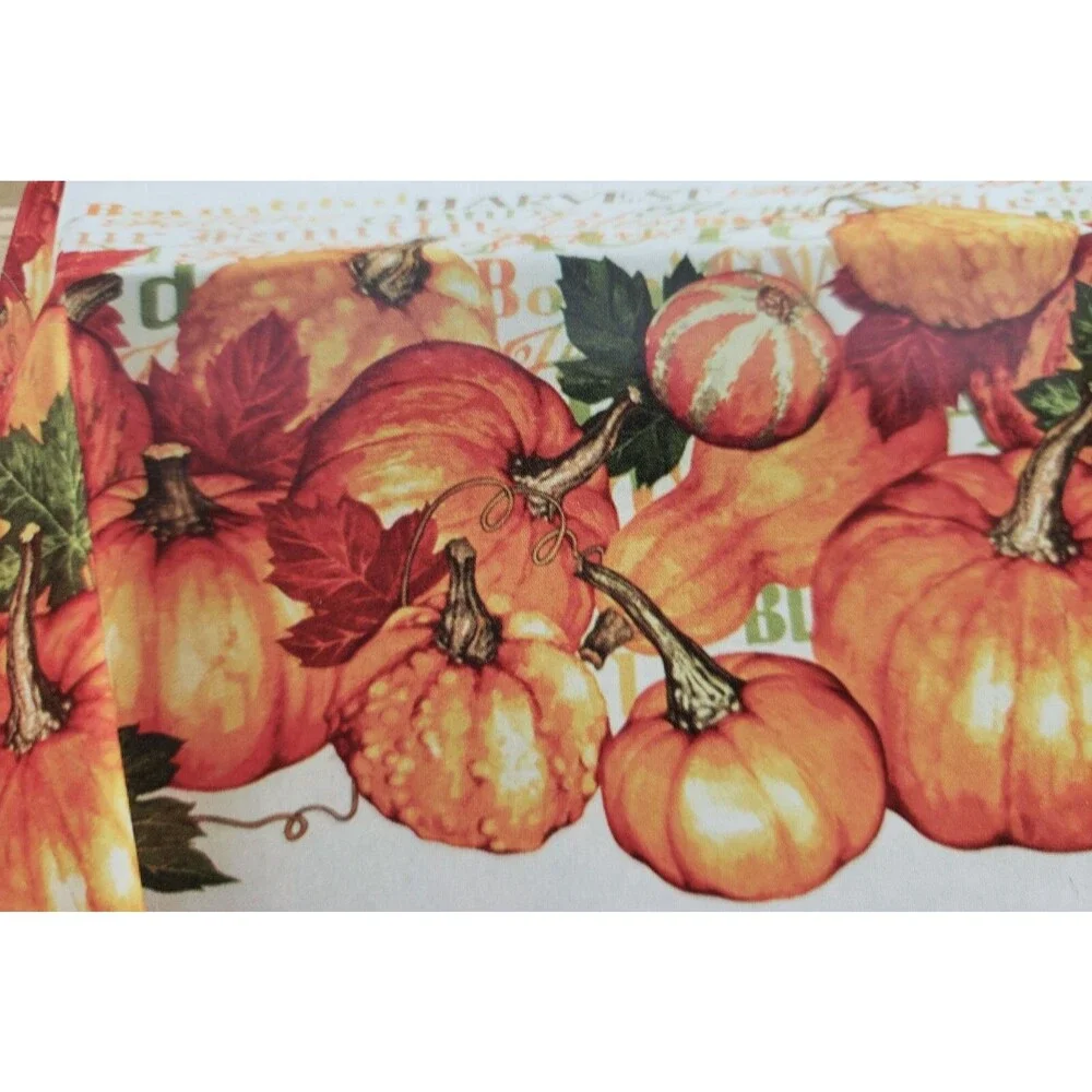 Printed Linen Tablecloth 70